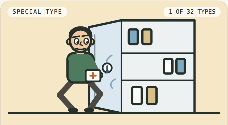 The Cold-Chain Household — comic portrait